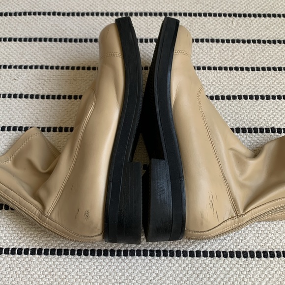 Charles & Keith Round Toe Zip-Up Ankle Boots Sand Size 6/EU36 - Picture 10 of 13